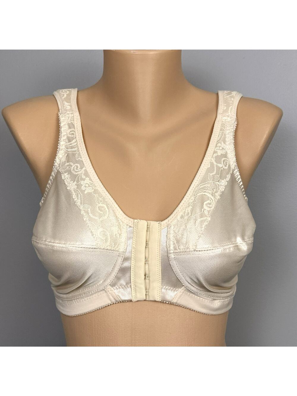 New TruLife Bethany Back and Front Closure Wire-Free Bra Size 36D 212 Mastectomy